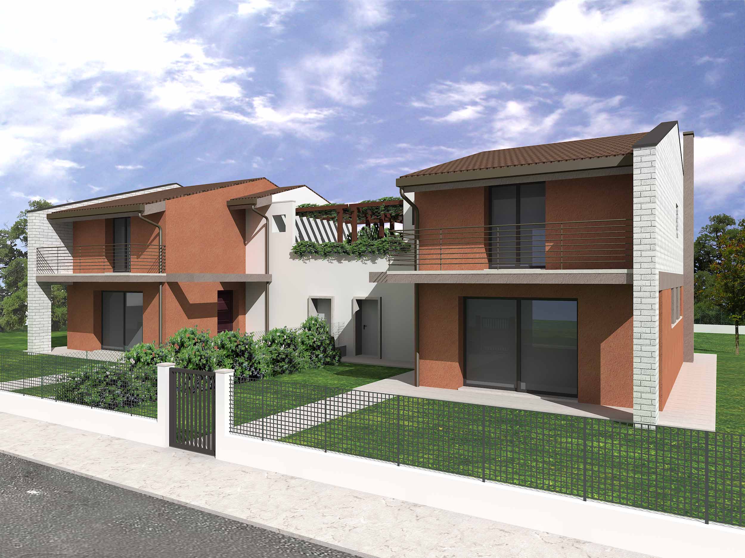 casa in argilla: render